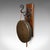 1900 - 1909 Antique Wall Gong, English, Oak, Bronze, Dinner Chime, Art Nouveau, Victorian For Sale - Image 5 of 10