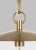 Chapman & Myers by Visual Comfort Studio Atlantic Round Pendant, Brass For Sale - Image 4 of 5