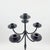 2020s Hand Forged Iron Floor Candelabra 44.5″ (113cm) Antique Copper Patina 6-Arm Grand Cluster Candle Holder Decor For Sale - Image 5 of 7