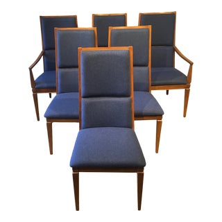 Mid-Century Walnut Kroehler Dining Chairs - Set of 6 For Sale