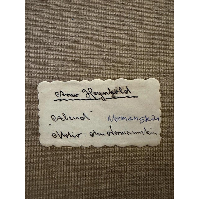 Modern Arno Heynhold, Normannstein, Treffurt, 1913, Oil Painting on Canvas For Sale - Image 3 of 13