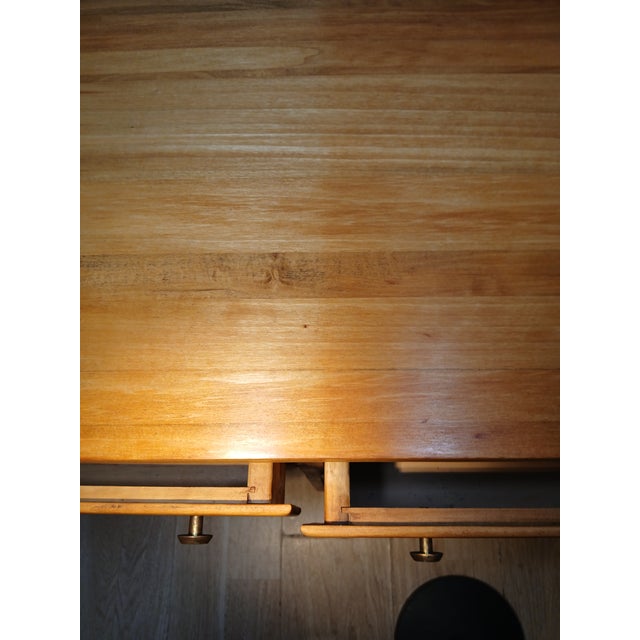 Vintage Mid-Century Modern Solid Birch "Roomates" Writing Desk by Baumritter (Ethan Allen) For Sale - Image 9 of 18