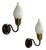 1950s Mid-Century Modern Fog & Mørup, Wall Lights, Brass, Glass - a Pair For Sale