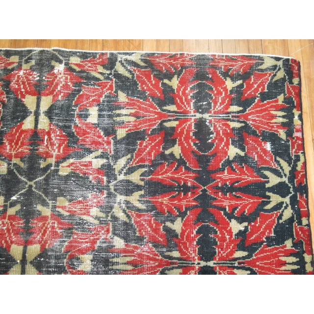 Rustic Vintage Turkish Weathered Rug - 7' x 8'4" For Sale - Image 3 of 6