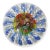 Vintage Murano Millefiore Flowers Twisting Zanfirico Ribbons Italian Art Glass Crown Top Paperweight For Sale
