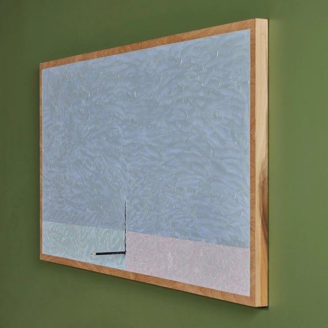 Bob Matheny Abstract Painting With Pencil For Sale - Image 4 of 12