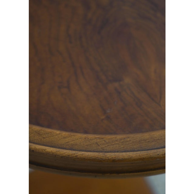 Baker Furniture Company Baker Faux Bamboo Round Accent Table For Sale - Image 4 of 14