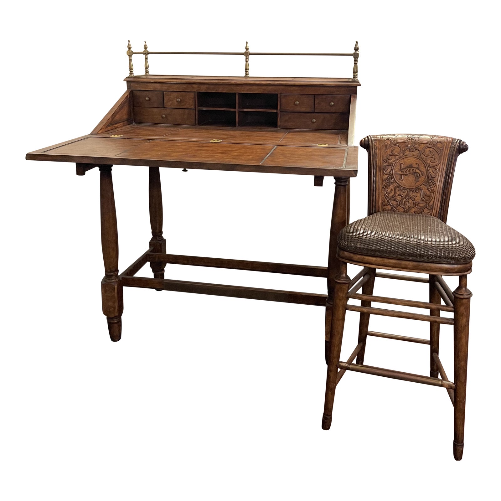 Thomasville Hemingway Desk With Chair Chairish