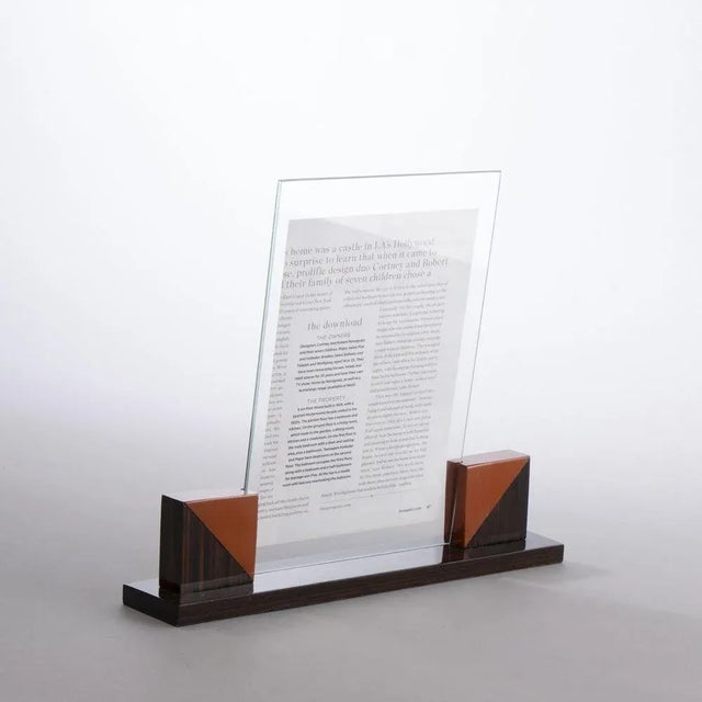 French Amber Phenolic & Macassar Photo Frames, 1930s, Set of 2 For Sale - Image 3 of 9