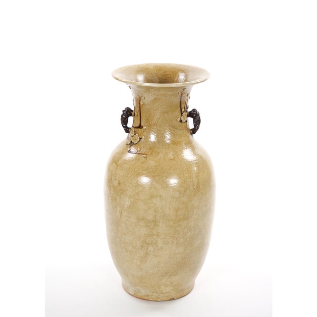Mid 20th Century Mid-20th Century Chinese Porcelain Vase With Phoenix and Floral Motifs For Sale - Image 5 of 11