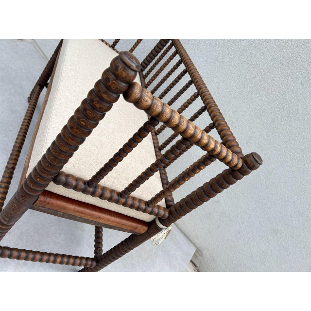 English Jacobean Style Bobbin Wood Bench, 1920s For Sale - Image 12 of 16