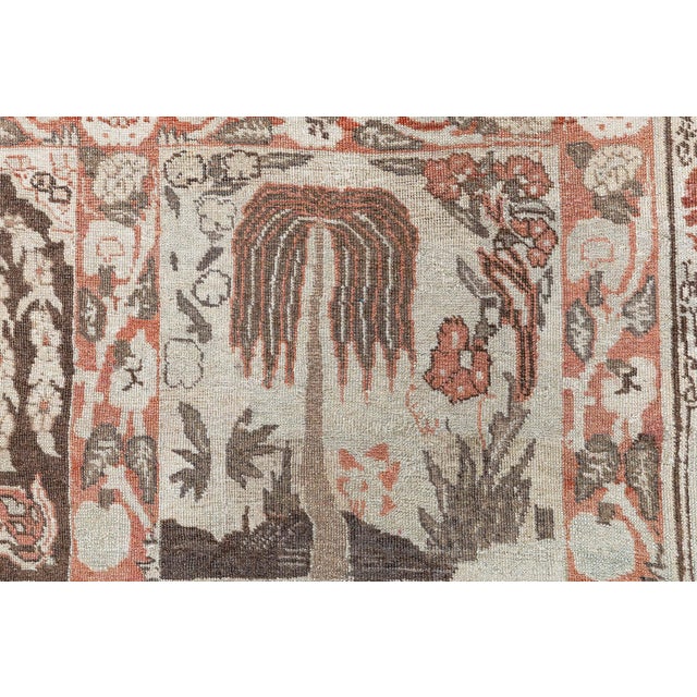 Persian Persian Tabriz Wool Rug with Garden Panel Motif For Sale - Image 3 of 9