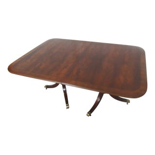 1980s Flame Grain Dining Room Table Pedestal For Sale