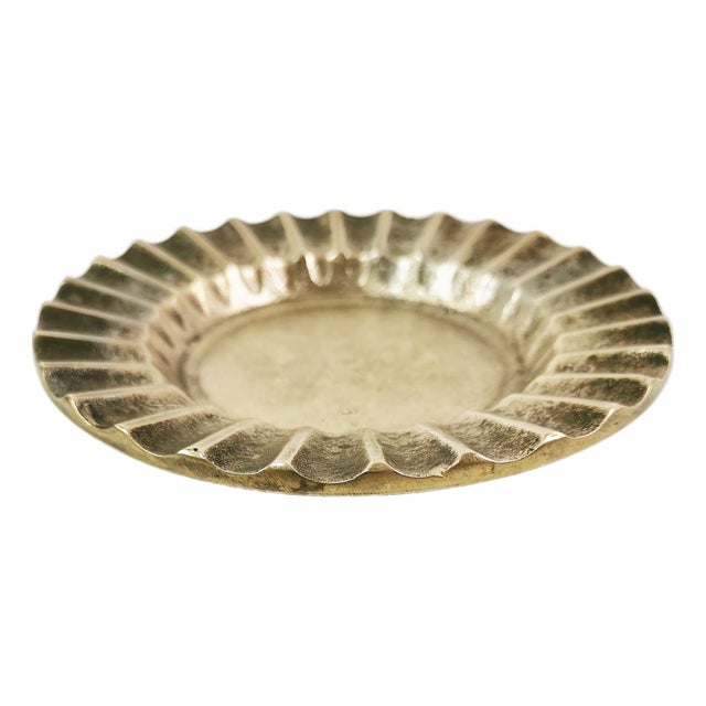 Art Deco Brass Ashtray, Denmark, 1950s For Sale