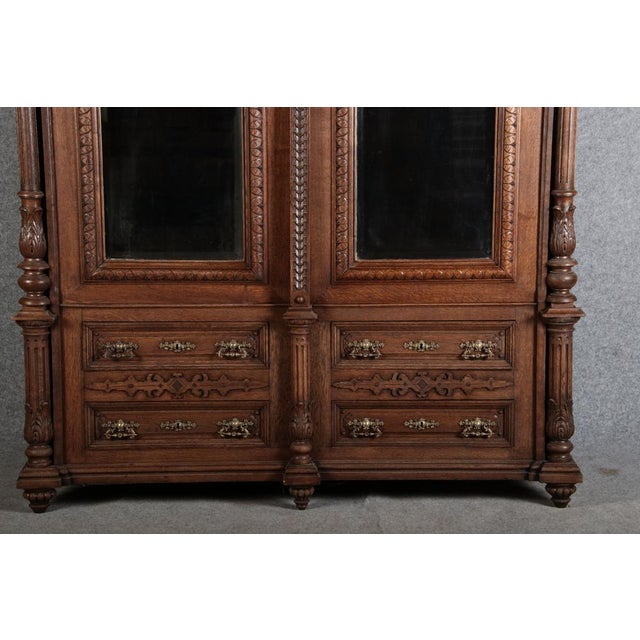 Antique Wilhelminian Oak Cabinet, 1880s For Sale - Image 10 of 18