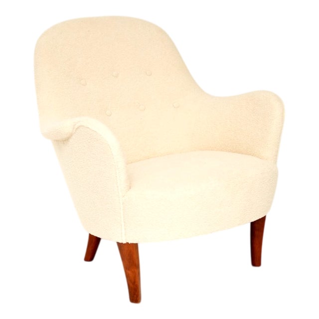 Vintage Swedish Cirkus Armchair from Carl Malmsten, 1960s For Sale