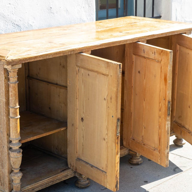 19th Century French Provence Pine Credenza Chairish
