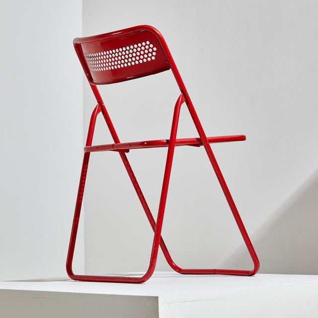Metal Foldable Chair, 1980s For Sale - Image 3 of 16