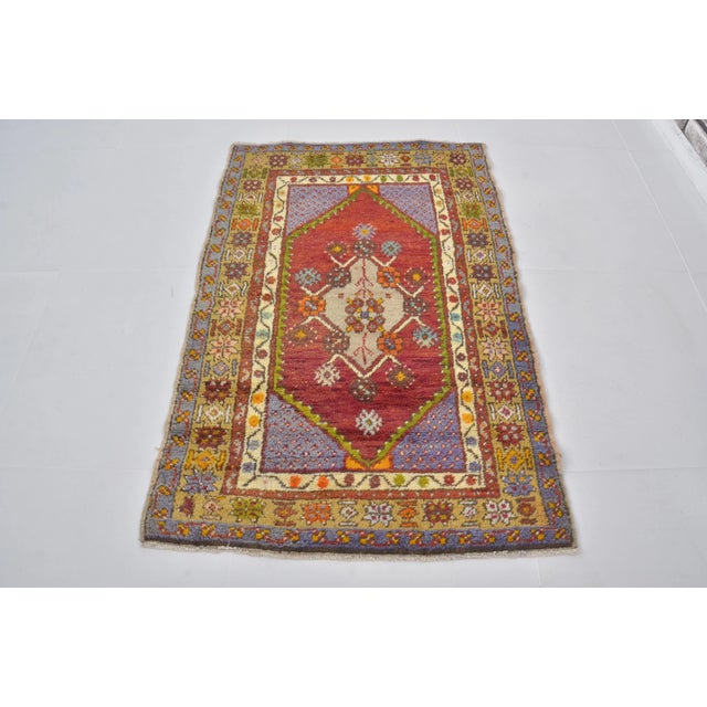 1960s Tribal Anatolian Wool Vintage Carpet For Sale - Image 11 of 11