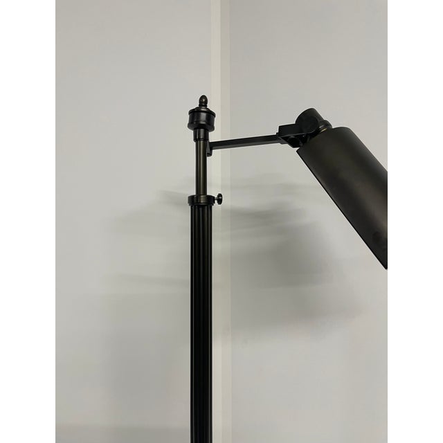 Contemporary Vintage Oil Rubbed Bronze Articulating Floor Lamp For Sale - Image 3 of 13