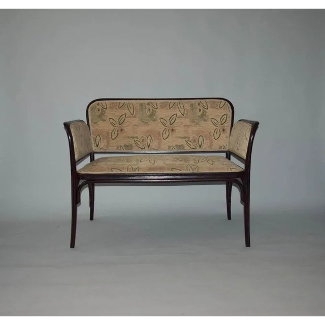 Art Nouveau Sofa and Armchairs attributed to Otto Wagner for Thonet, 1910s, Set of 3 For Sale - Image 6 of 11