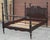 A Victorian Mahogany Poster Full Size bedframe on wheels Measure 79.5" in depth, 57" in width and 56" in height to the top...