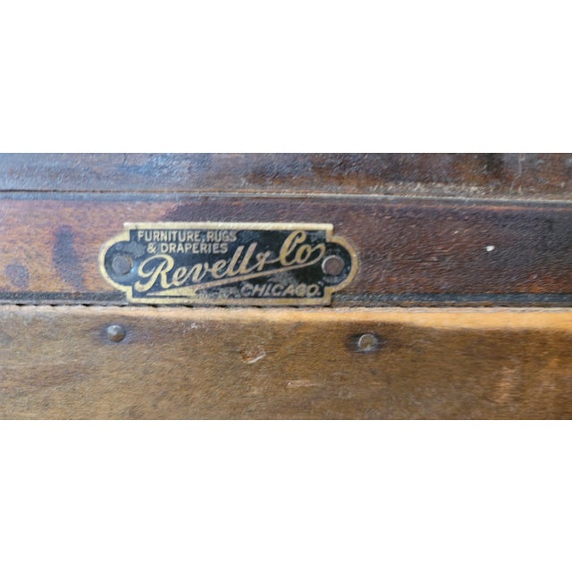 Red Antique Chippendale 1920s Revell & Company Chicago Writing Desk Mahogany For Sale - Image 8 of 10