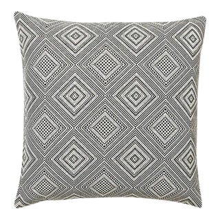 The House of Scalamandré Antigua Weave Outdoor Pillow, Carbon For Sale