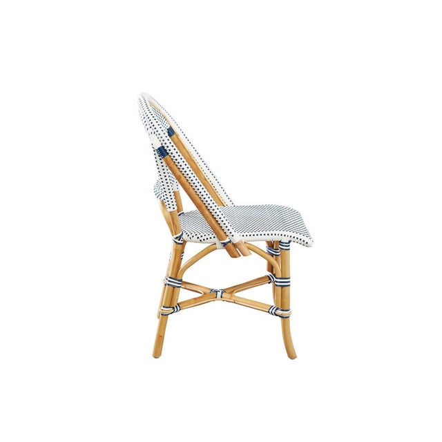 2020s Leroy Rattan-Frame Armless Side Chair Set of 2 by Furniture Classics For Sale - Image 5 of 6