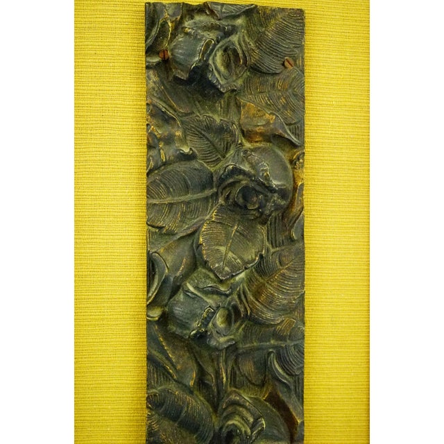 19th Century Art Nouveau Bas-Relief Flowers Panel in Bronze For Sale - Image 14 of 18
