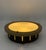 Circular ceiling lamp or ceiling light, featuring a metal frame with a brass/gold finish and a large central diffuser in...