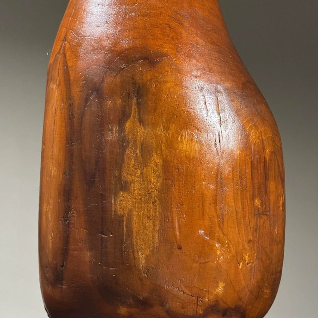 Eva Martino (American, B. 1929) - Vintage Hand Carved Outsider Biomorphic Wood Sculpture, Signed (Ca. 1950) For Sale In Philadelphia - Image 6 of 10