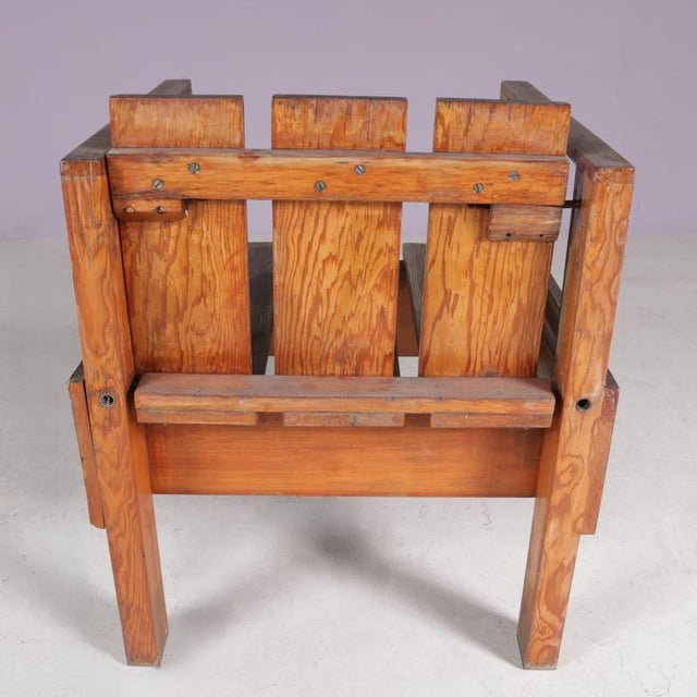 Teak Side Chair in the style of Rietveld, Netherlands, 1960s For Sale - Image 5 of 12
