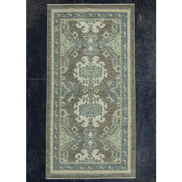 Black Turkish Oushak Rug 2'8" x 5'4" #19457 For Sale - Image 8 of 8