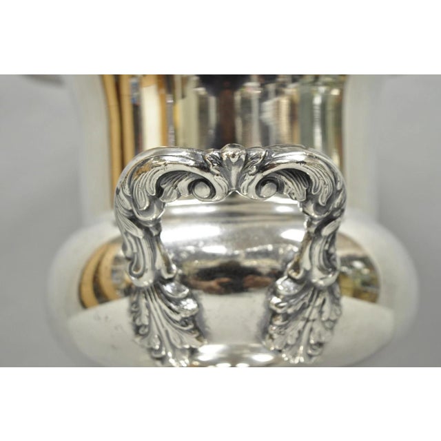 Vintage Victorian Silver Plated Trophy Cup Urn Champagne Chiller Ice Bucket For Sale - Image 4 of 18