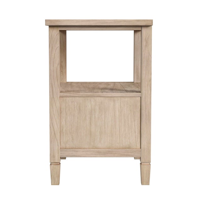 2020s Flagstaff 25 in. W Rectangular Cane 1 Drawer Nightstand with Top Open Shelf, Desert Sand For Sale - Image 5 of 8