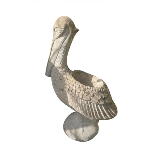 Bring a touch of coastal elegance and timeless charm to your outdoor living space with this magnificent vintage cast stone...