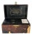 Antique Dennison's Jewelry Cleaning Kit: Dovetail Leather Box For Sale