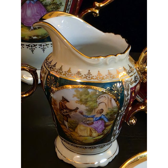 Carlsbad Porcelain 1930-1940 German Porcelain Tea Set- 17 Pieces For Sale - Image 4 of 11