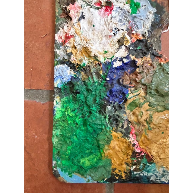 Vintage Wood Painters Palette For Sale - Image 13 of 18
