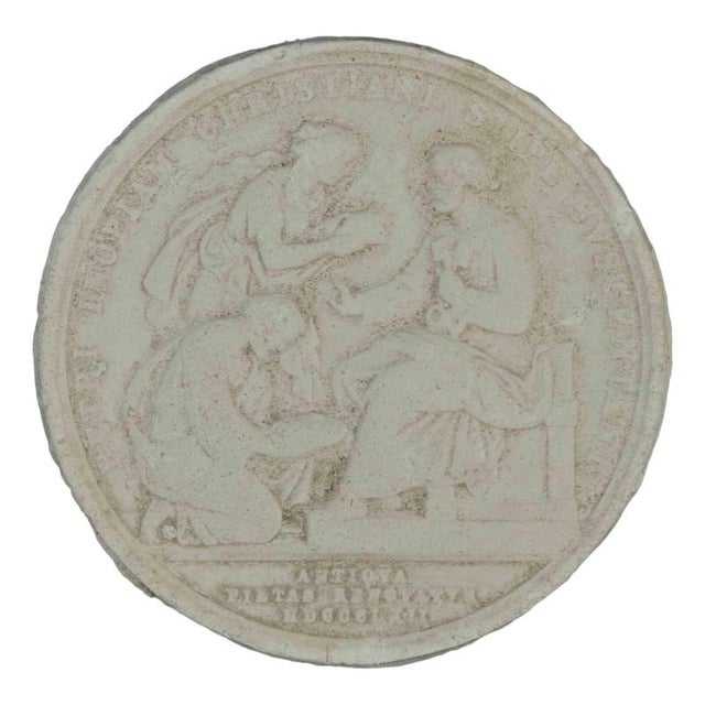 1940s Plaster Coin Cast by Aurelio Mistruzzi, Italy, 1940s For Sale - Image 5 of 5