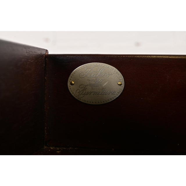 Michael Taylor for Baker Furniture Hollywood Regency Chinoiserie Mahogany Sideboard Credenza For Sale - Image 9 of 15