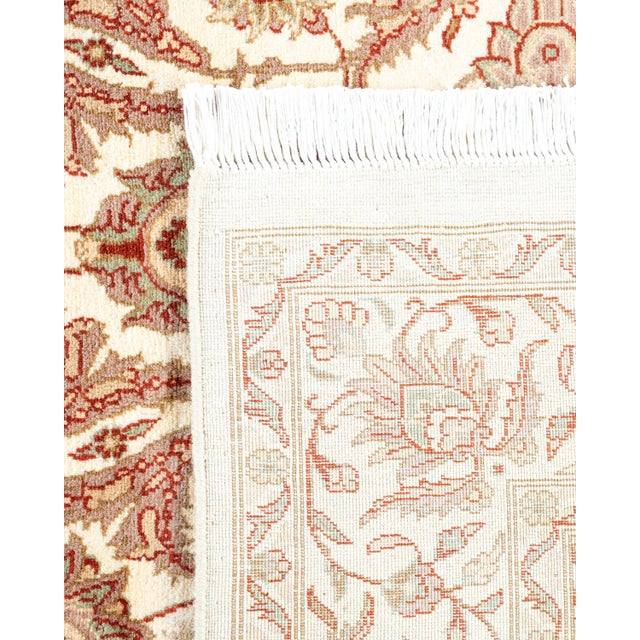 2000 - 2009 Mogul, One-of-a-Kind Hand-Knotted Area Rug - Ivory, 4' 3" x 6' 3" For Sale - Image 5 of 8