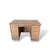 Vintage Pine and Oak Twin Pedestal Desk with Drawer For Sale - Image 4 of 12