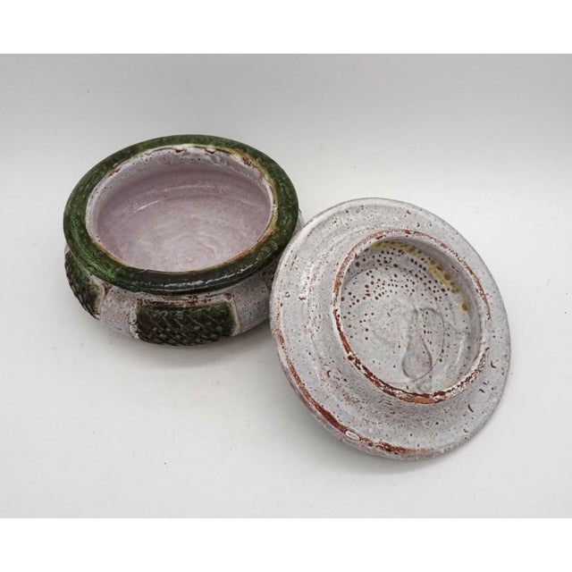 Mid-Century Modern Vintage Ceramic Box by Marcel Giraud Cardelle from Vallauris, 1960s For Sale - Image 3 of 10