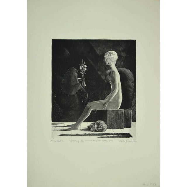 The Sibyl is an original Contemporary artwork realized in the 1972 by the italian artist Leo Guida. Original Etching on...