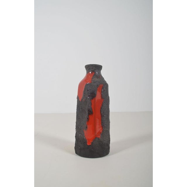 Vintage Fat Lava vase from the 1970s made by Marei Keramik. This vase, number 4211, is made using a specific glazing...