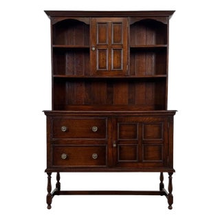 Early 20th Century English Oak Dresser For Sale