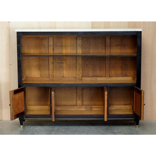 Antique French Bookcase with Marble Top For Sale - Image 16 of 18