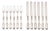 Georgian Silver Plate Dessert Flatware Set for Six, 12 Pieces For Sale